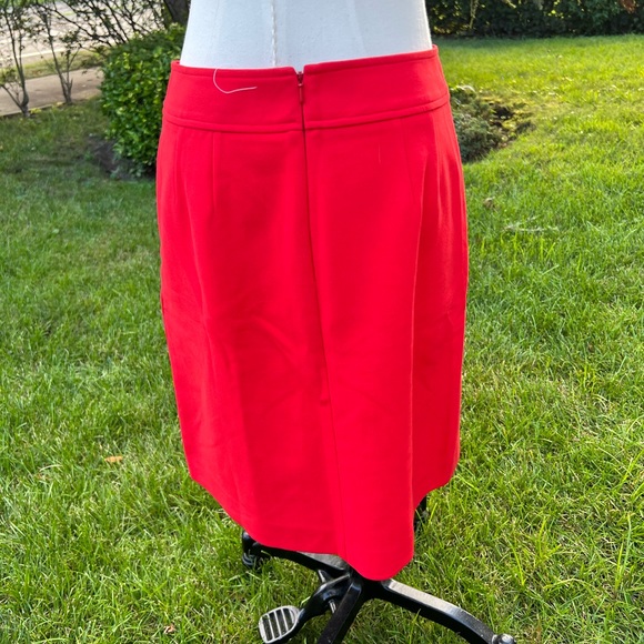 Loft Orange A-line  skirt . - Picture 5 of 8